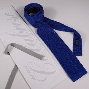 NWT Calabrese 1924 Napoli Silk Grenadie Tie Blue